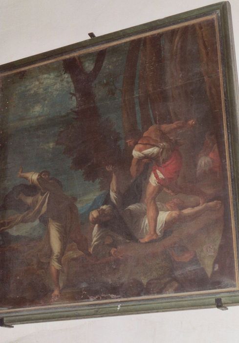 tableau : Scène biblique (Moïse chasse les bergers de la fontaine ?)