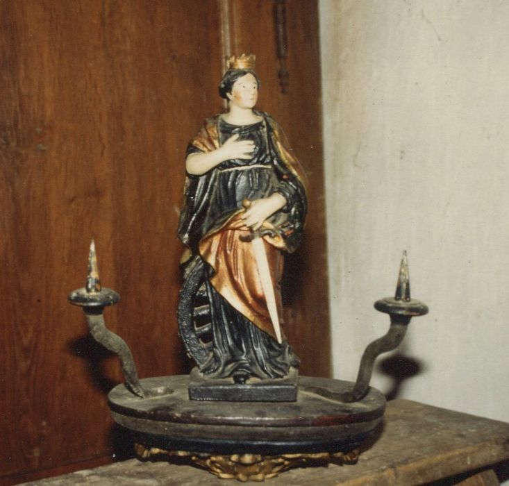 bâton de procession : Sainte Catherine d'Alexandrie