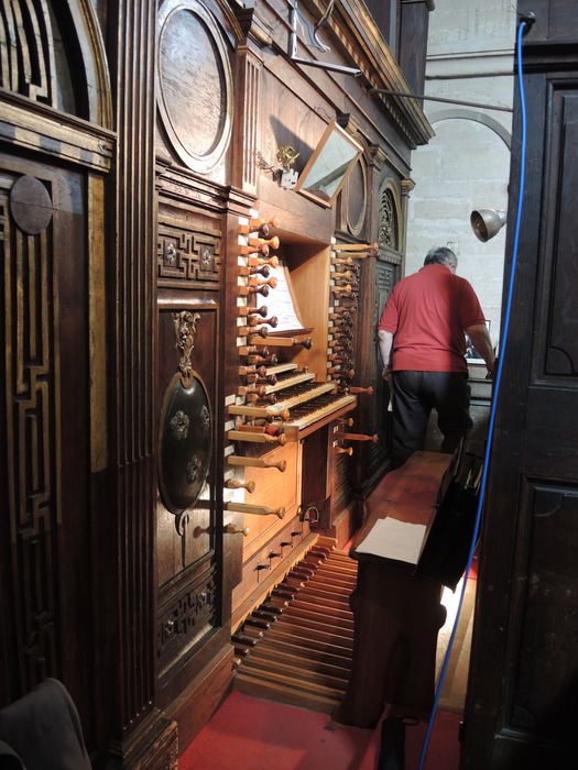 orgue de tribune : partie instrumentale de l'orgue - © Ministère de la Culture (France), Conservation des antiquités et des objets d’art de la Côte-d’Or – Tous droits réservés 