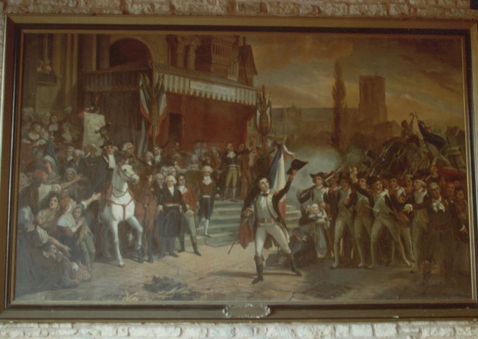 tableau : Départ des Volontaires - © Ministère de la Culture (France), Conservation des antiquités et des objets d’art de la Côte-d’Or – Tous droits réservés