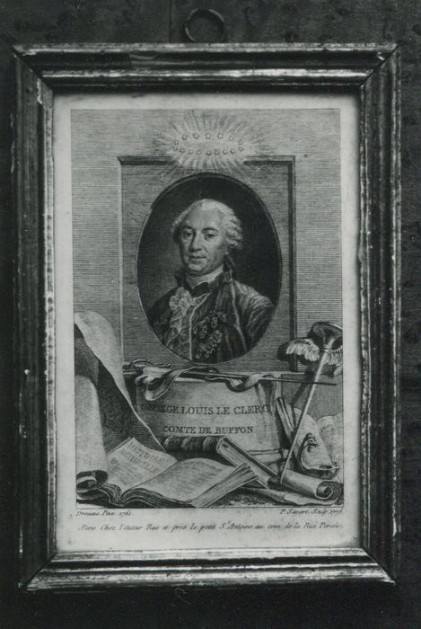 estampe : portrait de Georges-Louis Leclerc, comte de Buffon - © Ministère de la Culture (France), Conservation des antiquités et des objets d’art de la Côte-d’Or – Tous droits réservés
