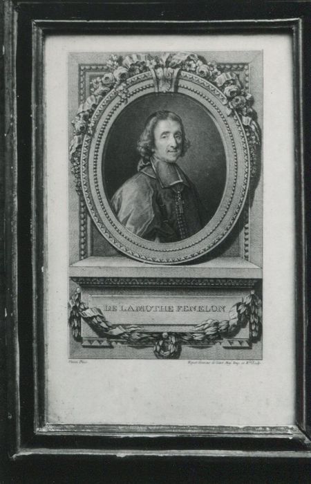 estampe : portrait de François de Salignac de la Mothe-Fénelon, archevêque de Cambrai - © Ministère de la Culture (France), Conservation des antiquités et des objets d’art de la Côte-d’Or – Tous droits réservés