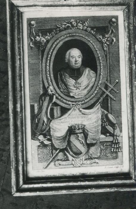 estampe : portrait de François-Joachim de Pierre, cardinal de Bernis - © Ministère de la Culture (France), Conservation des antiquités et des objets d’art de la Côte-d’Or – Tous droits réservés