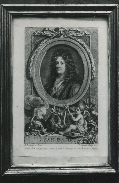 estampe : portrait de Jean Racine - © Ministère de la Culture (France), Conservation des antiquités et des objets d’art de la Côte-d’Or – Tous droits réservés