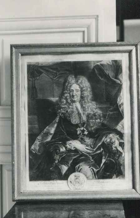 estampe : portrait de Jules Hardouin-Mansart - © Ministère de la Culture (France), Conservation des antiquités et des objets d’art de la Côte-d’Or – Tous droits réservés