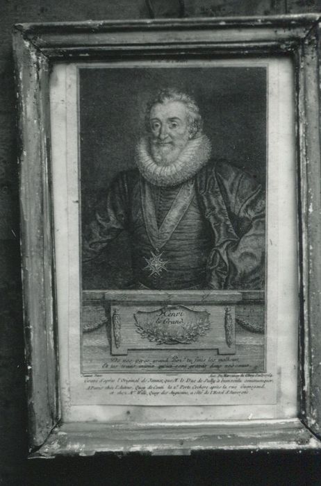 estampe : portrait d'Henri IV - © Ministère de la Culture (France), Conservation des antiquités et des objets d’art de la Côte-d’Or – Tous droits réservés