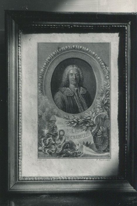 estampe : portrait de Prosper Jolyot, sieur de Crais-Billon, dit Crébillon - © Ministère de la Culture (France), Conservation des antiquités et des objets d’art de la Côte-d’Or – Tous droits réservés