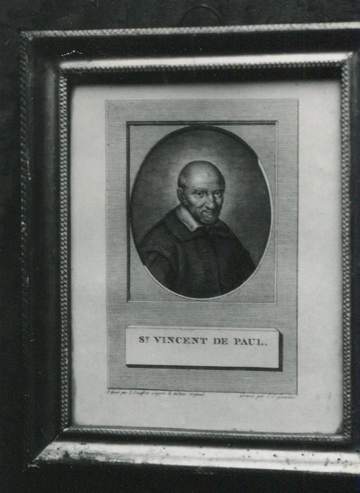 estampe : portrait de saint Vincent de Paul - © Ministère de la Culture (France), Conservation des antiquités et des objets d’art de la Côte-d’Or – Tous droits réservés