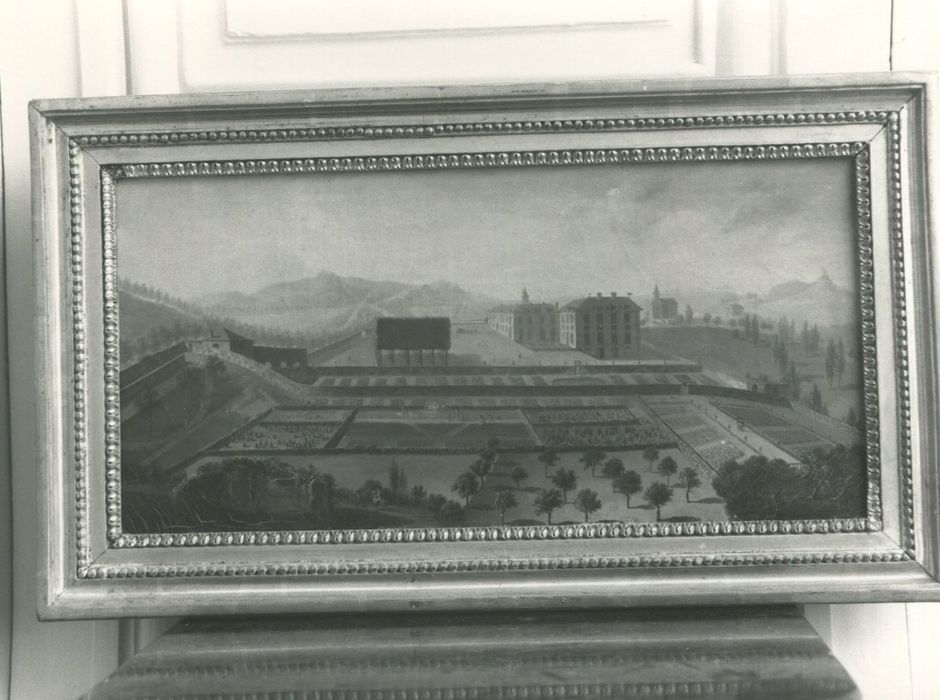 tableau : vue du château et marquisat de Fenoyl - © Ministère de la Culture (France), Conservation des antiquités et des objets d’art de la Côte-d’Or – Tous droits réservés