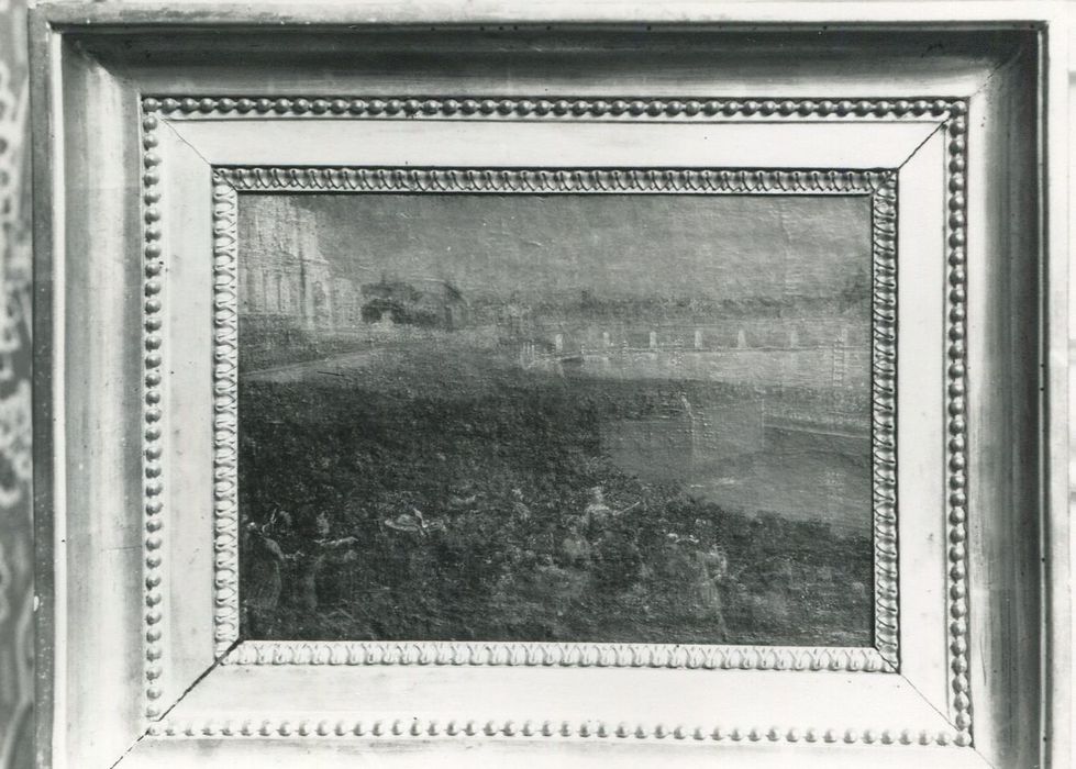 tableau : Fête avec jeux d'eau et illuminations - © Ministère de la Culture (France), Conservation des antiquités et des objets d’art de la Côte-d’Or – Tous droits réservés