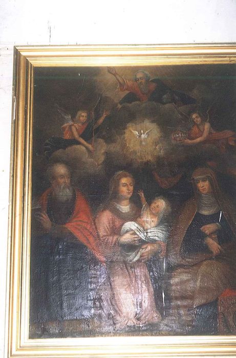 tableau : Vierge à l'Enfant, saint Joseph et une donatrice