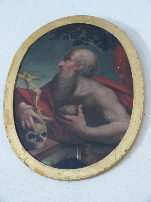 tableau : Saint Jérôme en prière