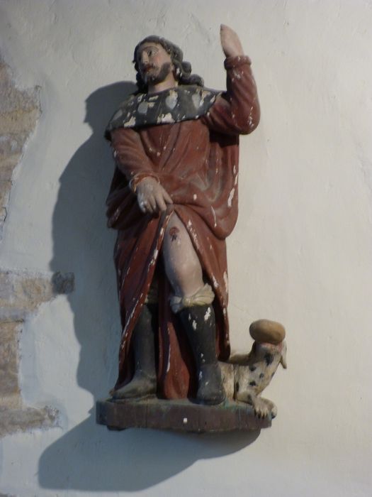 statue : Saint Roch - © Ministère de la Culture (France), Conservation des antiquités et des objets d’art de la Côte-d’Or – Tous droits réservés