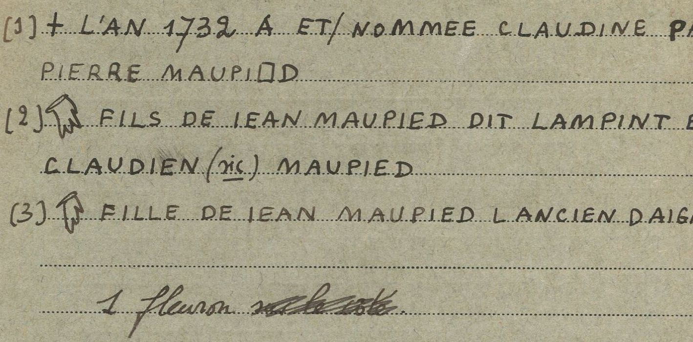 cloche, retranscription des inscriptions (encre sur papier)