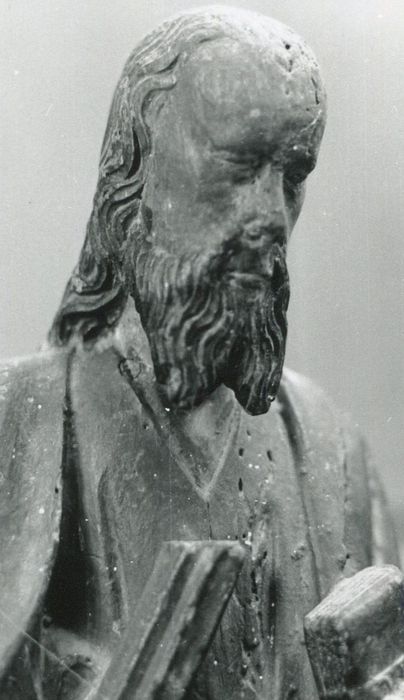statue : Saint André, vue partielle - © Ministère de la Culture (France), Conservation des antiquités et des objets d’art de la Côte-d’Or – Tous droits réservés 