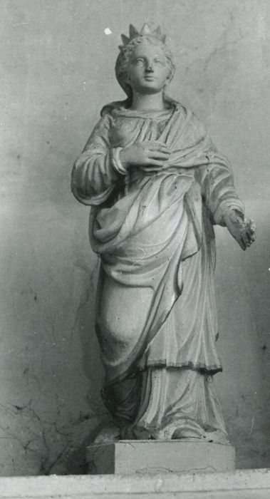 statue : Sainte Marguerite - © Ministère de la Culture (France), Conservation des antiquités et des objets d’art de la Côte-d’Or – Tous droits réservés 