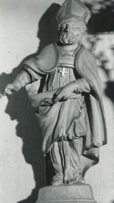 statue : Saint Agnan - © Ministère de la Culture (France), Conservation des antiquités et des objets d’art de la Côte-d’Or – Tous droits réservés 