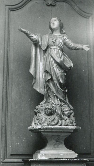 statue : Vierge de l'Assomption - © Ministère de la Culture (France), Conservation des antiquités et des objets d’art de la Côte-d’Or – Tous droits réservés 