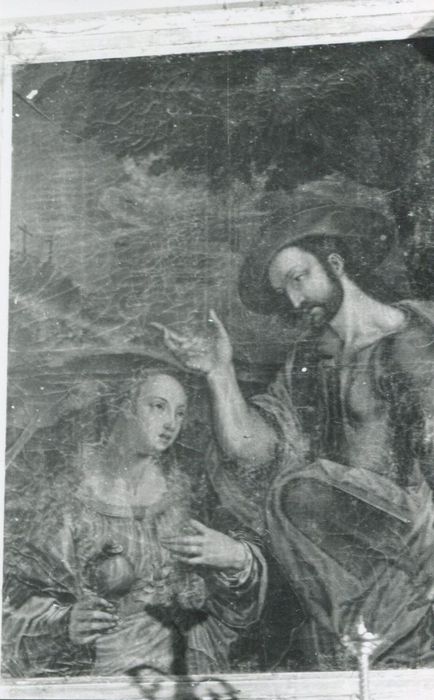 tableau : le Christ et la Madeleine