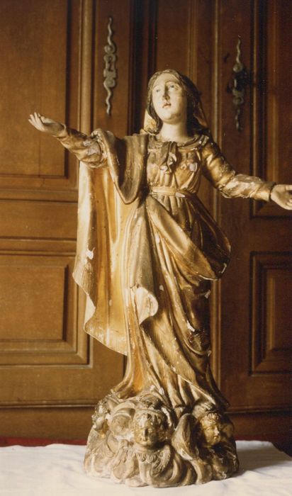 statue : Vierge de l'Assomption - © Ministère de la Culture (France), Conservation des antiquités et des objets d’art de la Côte-d’Or – Tous droits réservés