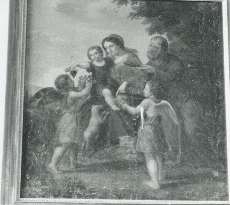 tableau : Sainte Famille et anges