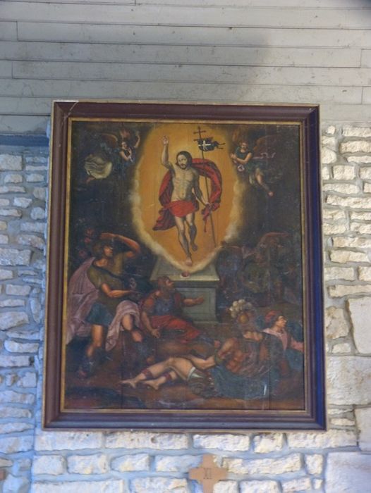 tableau (panneau peint) : Résurrection - © Ministère de la Culture (France), Conservation des antiquités et des objets d’art de la Côte-d’Or – Tous droits réservés 