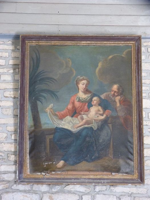 tableau : Sainte Famille - © Ministère de la Culture (France), Conservation des antiquités et des objets d’art de la Côte-d’Or – Tous droits réservés 