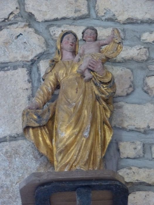 statue : Vierge à l'Enfant - © Ministère de la Culture (France), Conservation des antiquités et des objets d’art de la Côte-d’Or – Tous droits réservés 