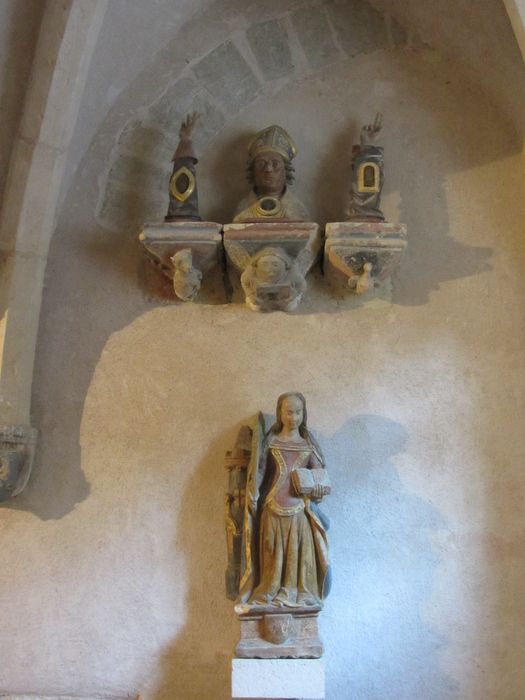 bras-reliquaires, buste-reliquaire, statue : Sainte Barbe