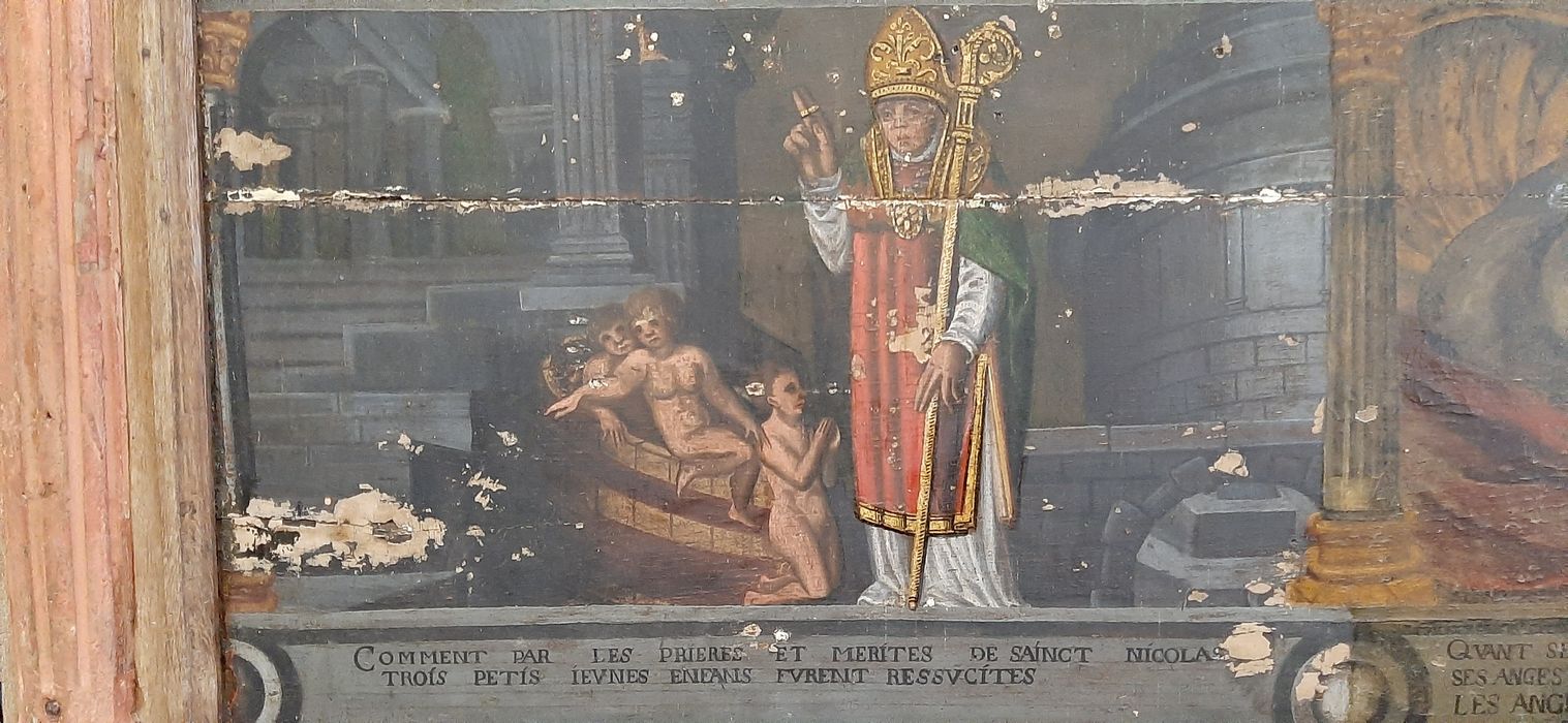 tableau de confrérie : Histoire de saint Nicolas, détail