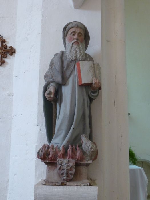 statue : saint Antoine abbé - © Ministère de la Culture (France), Conservation des antiquités et des objets d’art de la Côte-d’Or – Tous droits réservés 