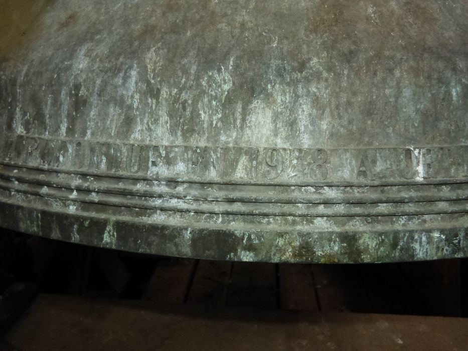 cloche dite Reine-Marie-Pierrette, détail de la date de refonte