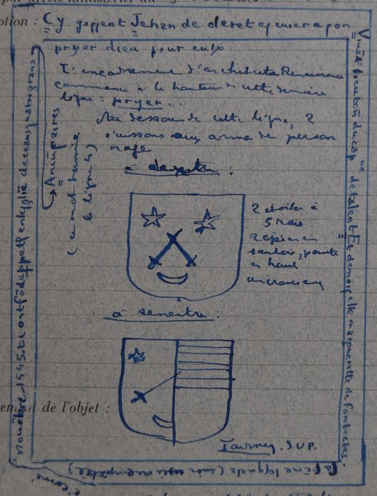 dalle funéraire de Jehan de Cleret et de sa femme - © Ministère de la Culture (France), Conservation des antiquités et des objets d’art de la Côte-d’Or – Tous droits réservés 