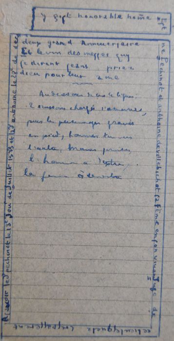 dalle funéraire d'Etienne Pechinot et d'Antoinette Devillebichot - © Ministère de la Culture (France), Conservation des antiquités et des objets d’art de la Côte-d’Or – Tous droits réservés 