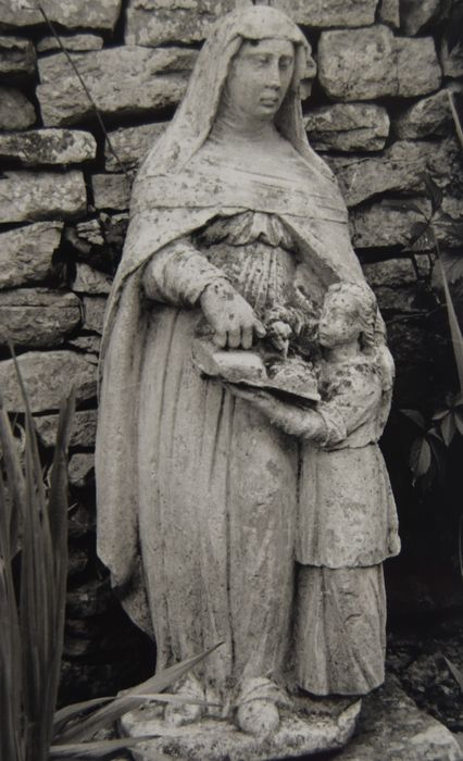 groupe sculpté : Education de la Vierge - © Ministère de la Culture (France), Conservation des antiquités et des objets d’art de la Côte-d’Or – Tous droits réservés