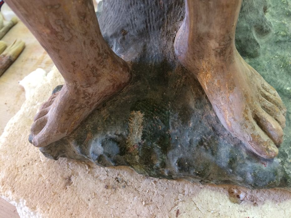 statue : saint Sébastien, détail - © Ministère de la Culture (France), Conservation des antiquités et des objets d’art de la Côte-d’Or – Tous droits réservés 