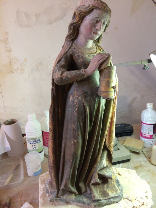 statue : saint Sébastien, détail