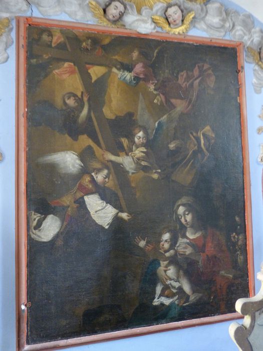 tableau : La Croix présentée par des anges à l'Enfant Jésus