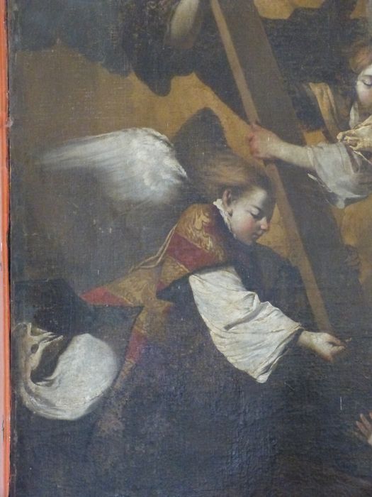 tableau : La Croix présentée par des anges à l'Enfant Jésus