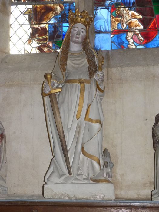 statue : Sainte Catherine