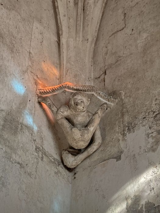 chapelle, détail d’une culot figuré