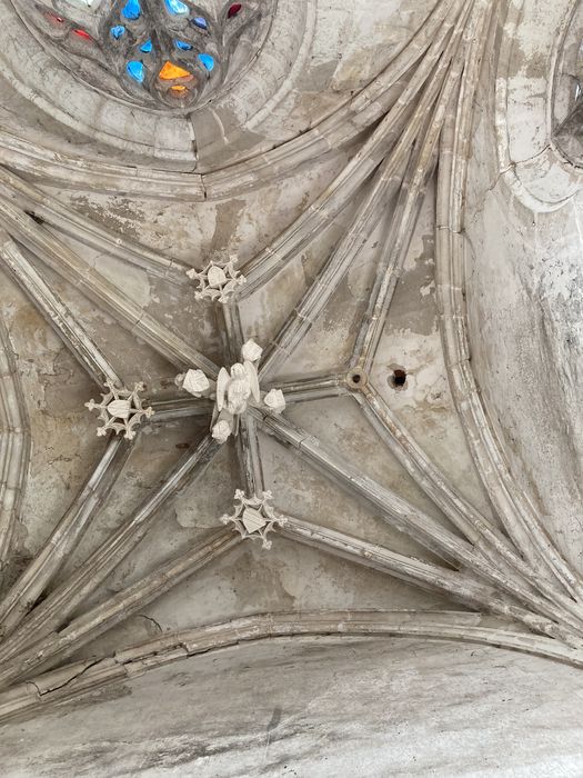 chapelle, vue d’une des voûtes de la nef