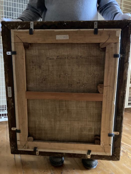 tableau : portrait de Marie Leczinska (revers) - © Ministère de la Culture (France), Conservation des antiquités et des objets d’art de la Côte-d’Or – Tous droits réservés 