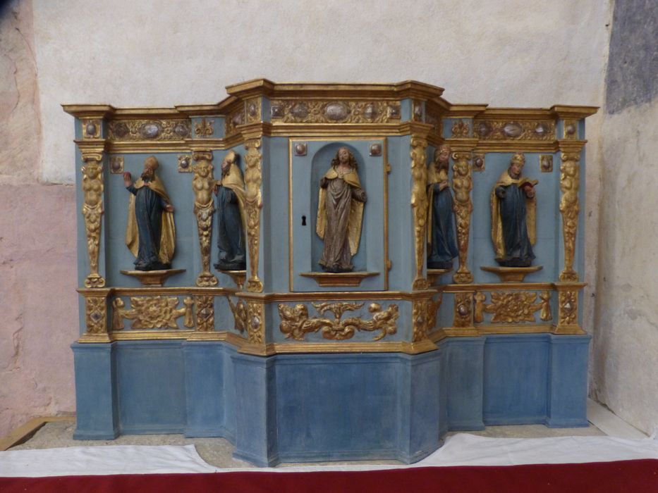 tabernacle de l'autel latéral sud - © Ministère de la Culture (France), Conservation des antiquités et des objets d’art de la Côte-d’Or – Tous droits réservés 