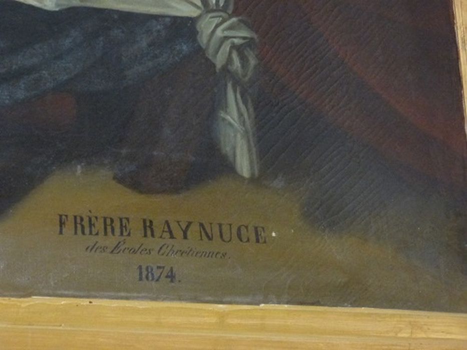 tableau : La Cène, détail de la signature