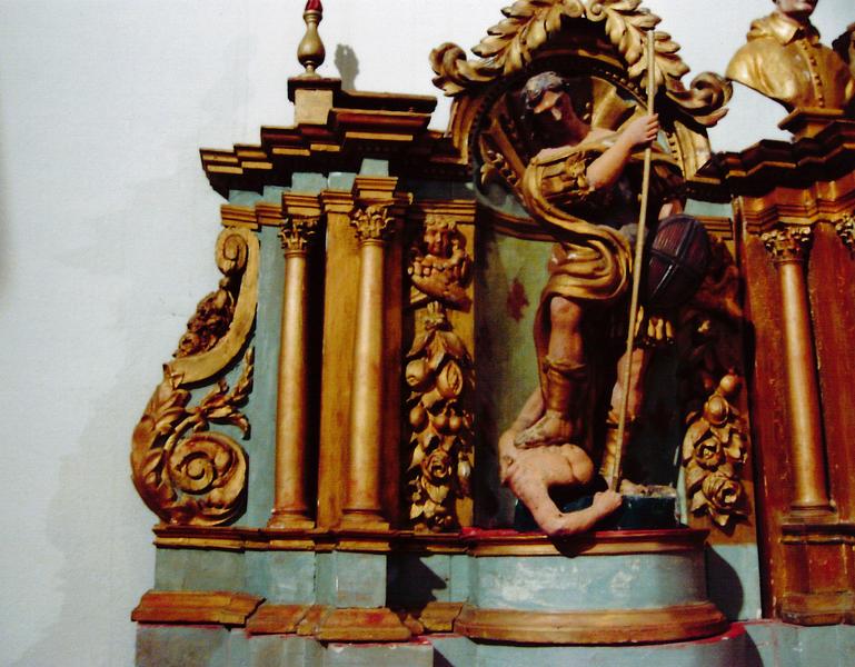 ensemble du maître-autel : autel et tabernacle, détail