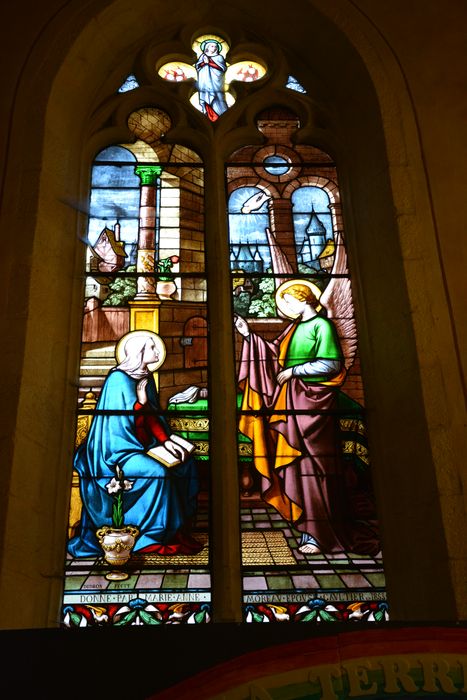 Eglise Saint-Jean-Baptiste : Verrière, vue générale