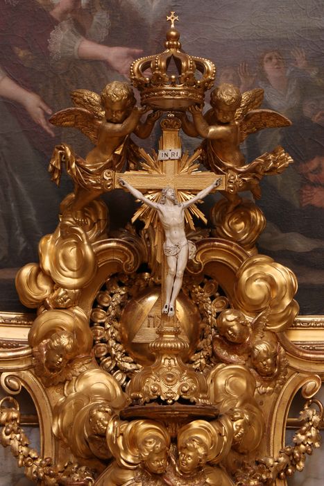 tabernacle du maître-autel, détail de l'exposition