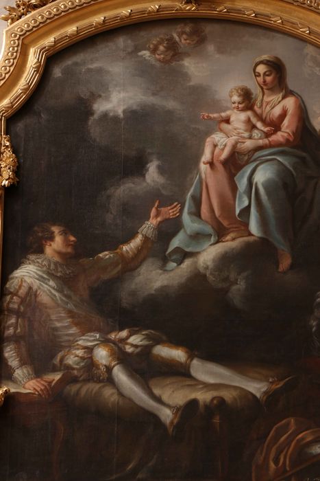 tableau : Saint Ignace de Loyola au siège de Pampelune, vue partielle