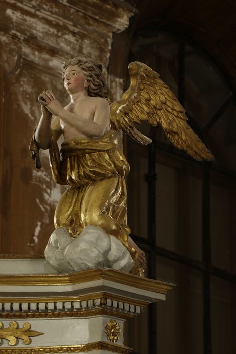 autel dit du Plafond, retable, statues : Anges adorateurs, gradins d'autel, tabernacle, ciborium